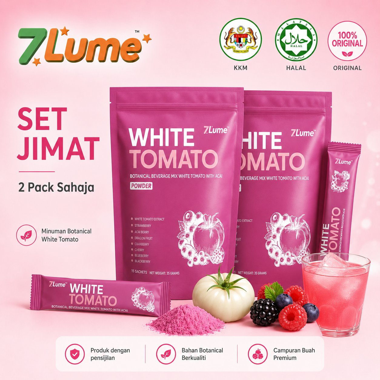 Set Jimat White Tomato